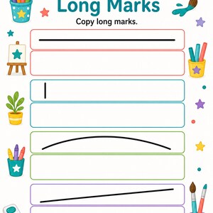 Stroke Practice Studio | Stroke Practice Worksheets | Printable PDF | Digital Download image 4