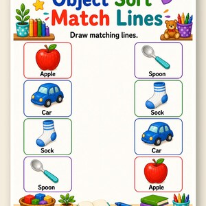 Everyday Object Sort | Category Sorting Worksheets | Printable PDF | Digital Download image 9