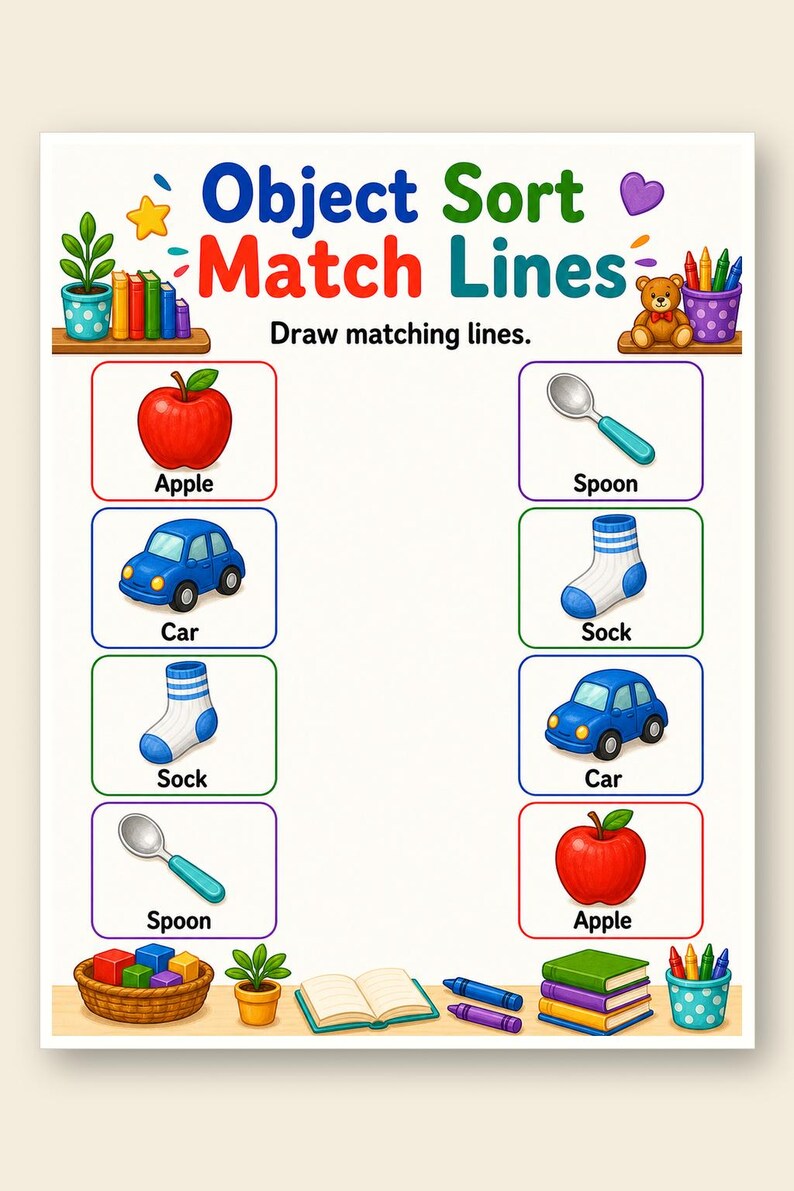 Everyday Object Sort | Category Sorting Worksheets | Printable PDF | Digital Download image 9