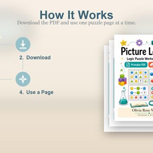 Bild logischen Labor | Logische Puzzle Arbeitsblätter für Kinder | Druckbare PDF | Digitaler Download Bild 8
