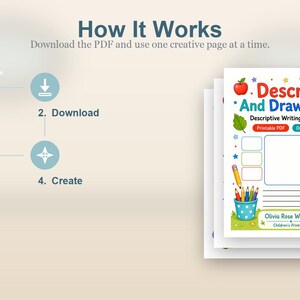 Describe And Draw Pages | Descriptive Writing Worksheets | Printable PDF | Digital Download image 8