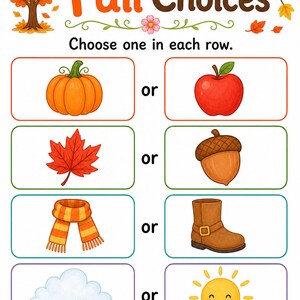 Autumn Leaf Activity Pages | Fall Activity Sheets | Printable PDF | Digital Download image 6