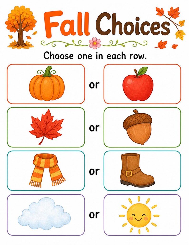Autumn Leaf Activity Pages | Fall Activity Sheets | Printable PDF | Digital Download image 6