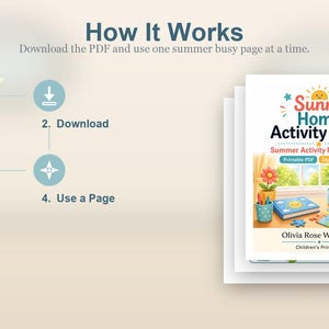 Sunny Home Activity Pages | Summer Activity Pages for Kids | Printable PDF | Digital Download image 8
