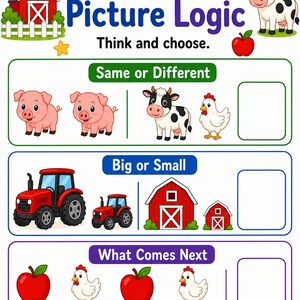 Bauernhof Bilderpuzzle | Farmaktivitätsseiten | Druckbare PDF | Digitaler Download Bild 7