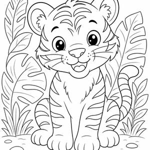 Safari Friends Coloring Pages | Animal Coloring Pages | Printable PDF | Digital Download image 6