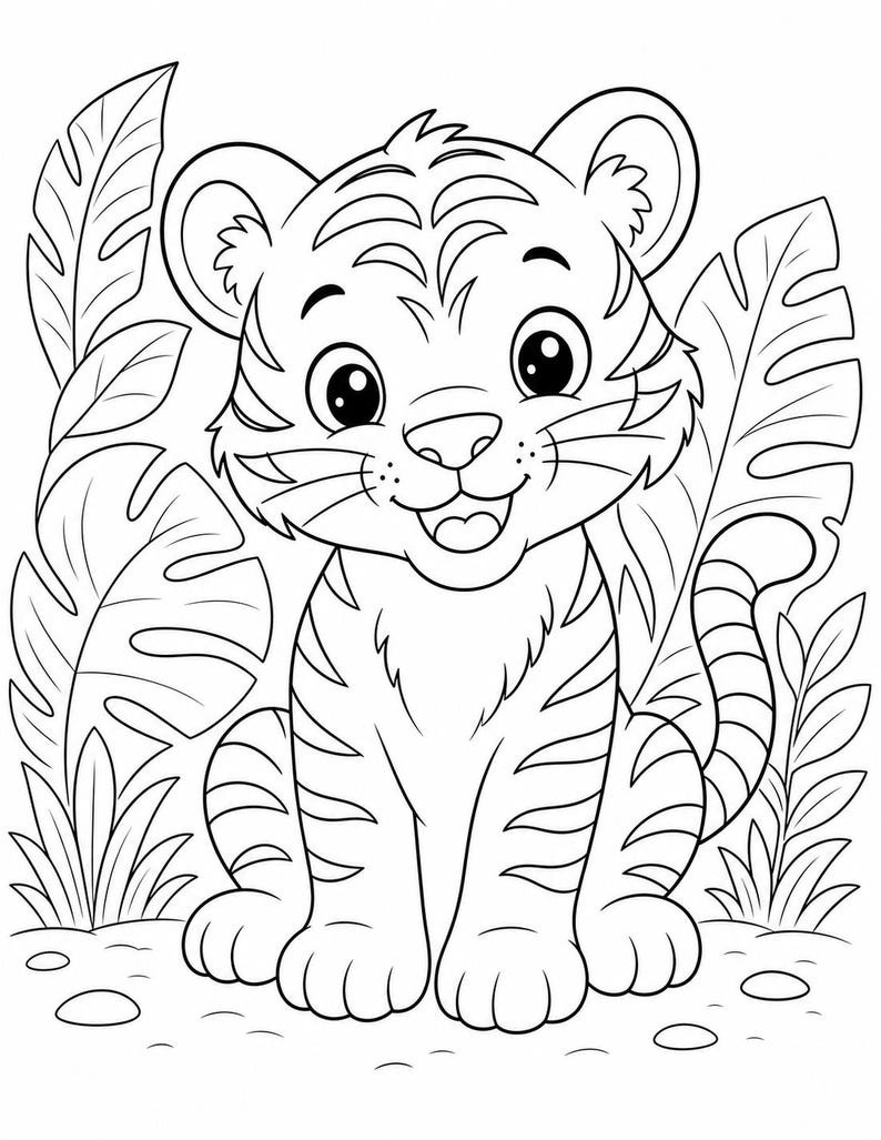 Safari Friends Coloring Pages | Animal Coloring Pages | Printable PDF | Digital Download image 6