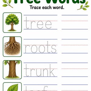 Explorateur de parties d'arbre | Feuille de travail Parties d'un arbre | PDF imprimable | Téléchargement numérique image 6