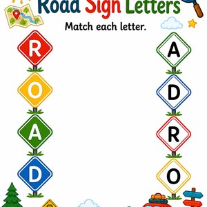 Safari con le targhe / Gioco con le targhe / PDF stampabile / Download digitale immagine 6