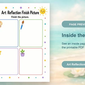 Art Reflection Pages | Art Journal Prompts | Printable PDF | Digital Download image 10