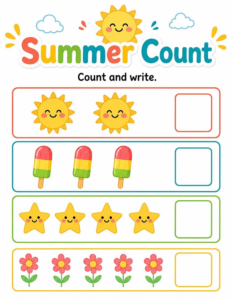 Summer Break Busy Pages | Summer Break Activities for Kids | Printable PDF | Digital Download image 5