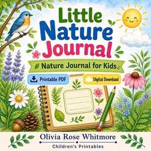 Little Nature Journal | Nature Journal for Kids | Printable PDF | Digital Download image 1
