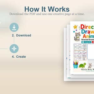 Directed Drawing Animals | Directed Drawing for Kids | Printable PDF | Digital Download image 8