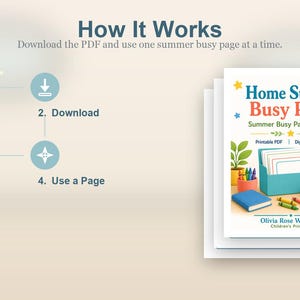 Home Summer Busy Pages | Summer Busy Pages for Kids | Printable PDF | Digital Download image 8