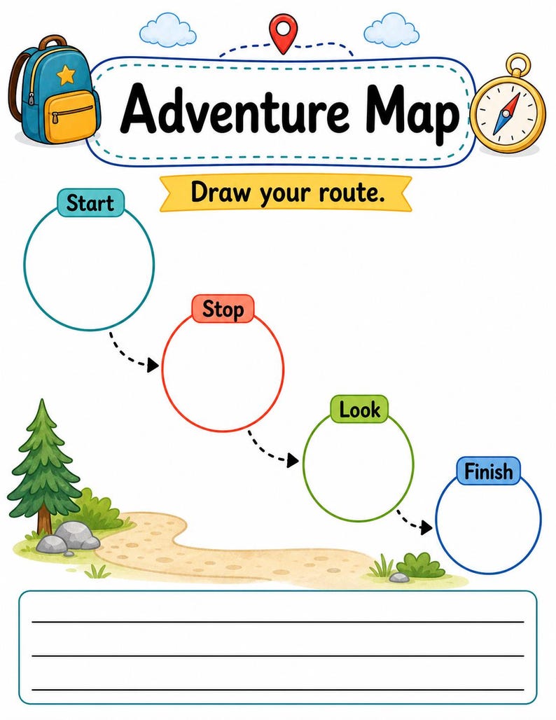 Adventure Journal Pages | Adventure Journal for Kids | Printable PDF | Digital Download image 4