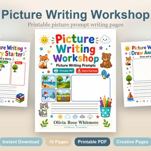 Picture Writing Workshop | Picture Writing Prompts | Printable PDF | Digital Download image 2
