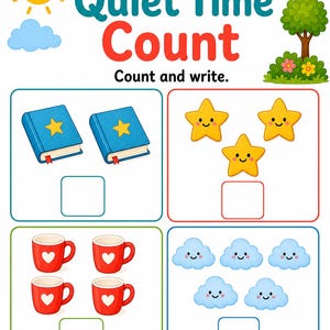 Cosy Quiet Time-pagina's | Zomerpagina's stille tijd | Afdrukbare pdf | Digitale download afbeelding 5