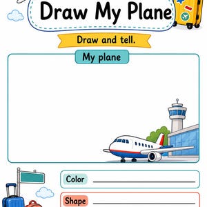 Flygplatsutforskarsidor | Flygplatsaktiviteter för barn | Utskrivbar PDF | Digital nedladdning bild 7