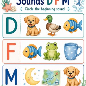 Backpack Beginning Sounds | Beginning Sounds Worksheets | Printable PDF | Digital Download image 4
