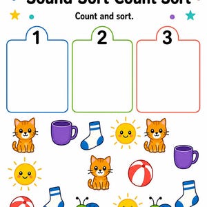 Beginning Sound Sorting Mats | Beginning Sounds Worksheets | Printable PDF | Digital Download image 6