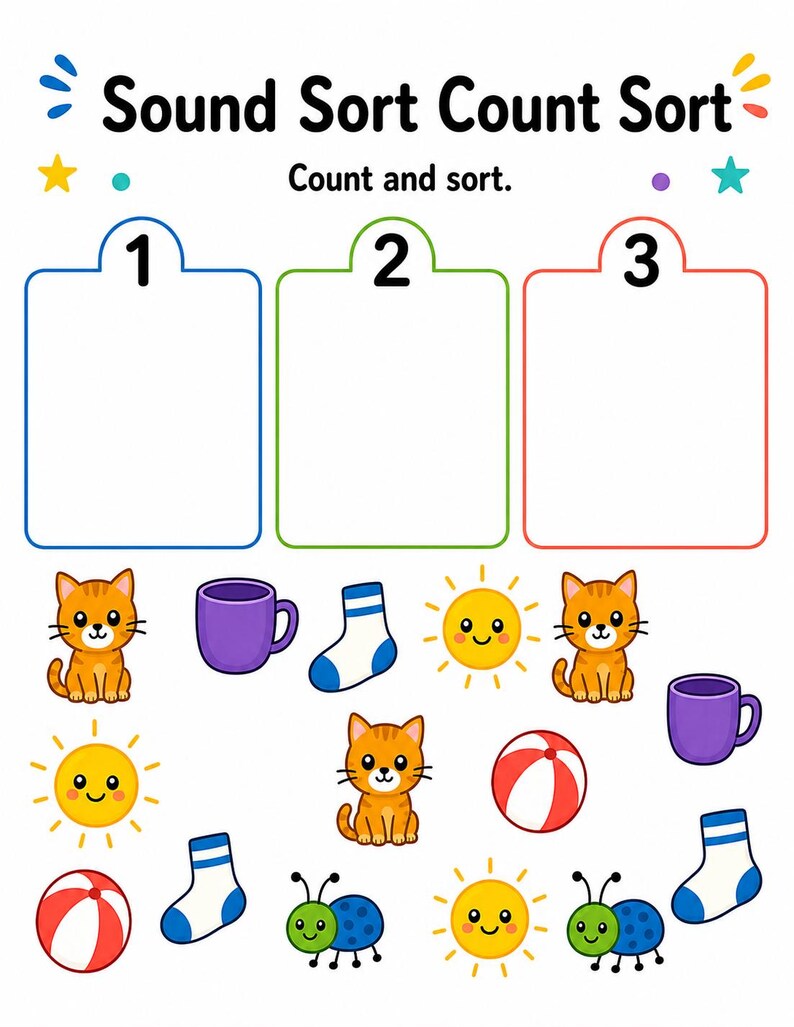 Beginning Sound Sorting Mats | Beginning Sounds Worksheets | Printable PDF | Digital Download image 6