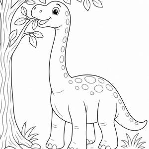 Dino Discovery Coloring Pages | Dinosaur Coloring Pages | Printable PDF | Digital Download image 5
