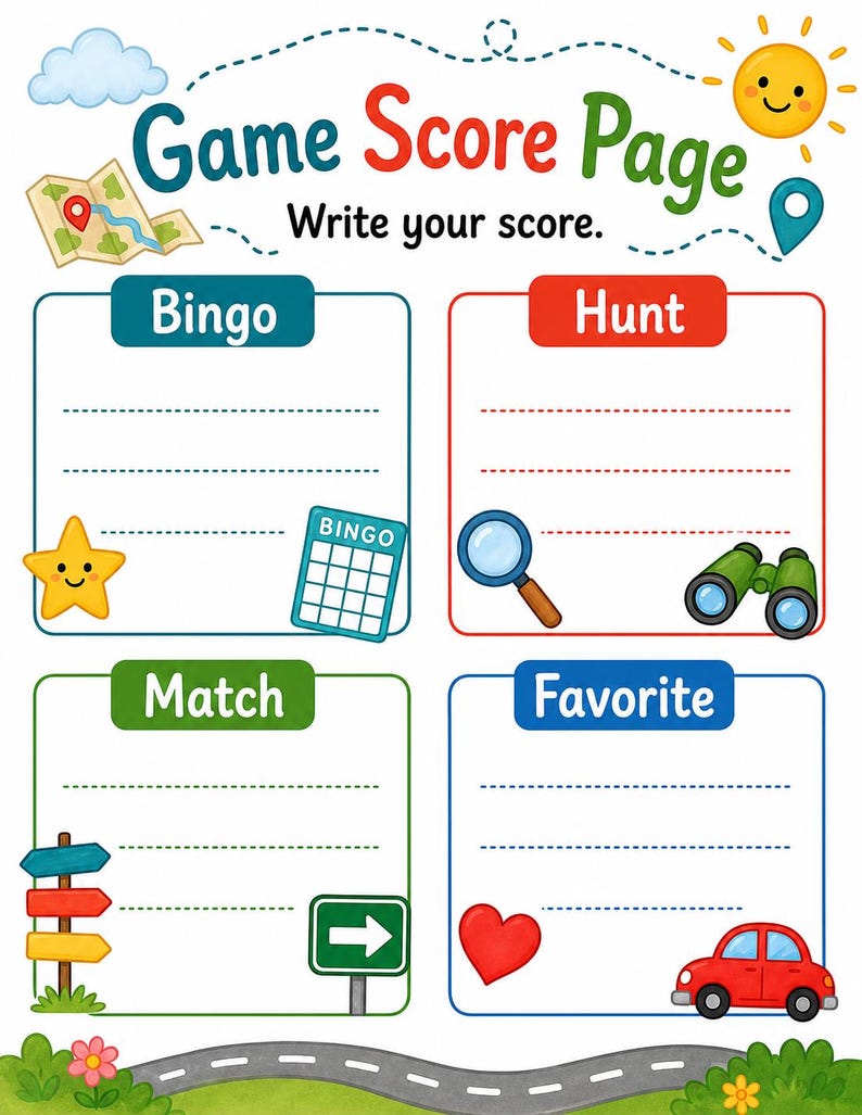 Backseat Bingo Quest | Road Trip Games for Kids | Printable PDF | Digital Download image 7
