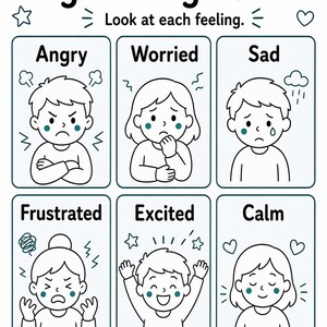 Guia para Lidar com Emoções Intensas | Folhas de Atividades sobre Emoções Intensas | PDF para Imprimir | Download Digital imagem 3
