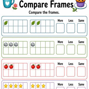 Trail met tien frames | Tien lijstwerkbladen | Afdrukbare pdf | Digitale download afbeelding 6