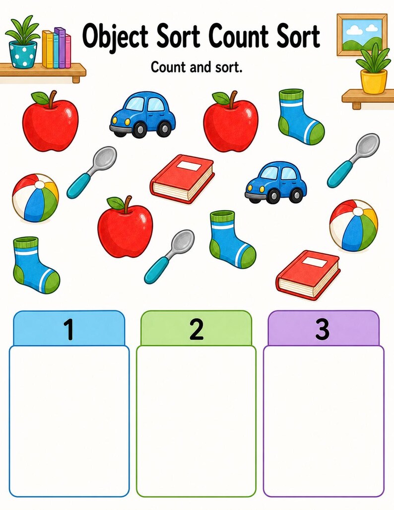 Everyday Object Sort | Category Sorting Worksheets | Printable PDF | Digital Download image 6