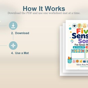 Clasificación de los cinco sentidos / Hojas de trabajo de los cinco sentidos / PDF imprimible / Descarga digital imagen 8