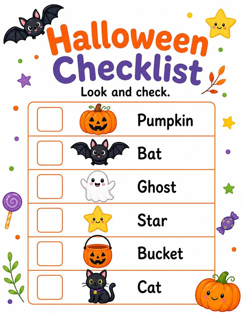 Pagine di attività per la Notte delle Zucche / Fogli di attività di Halloween / PDF stampabile / Download digitale immagine 4