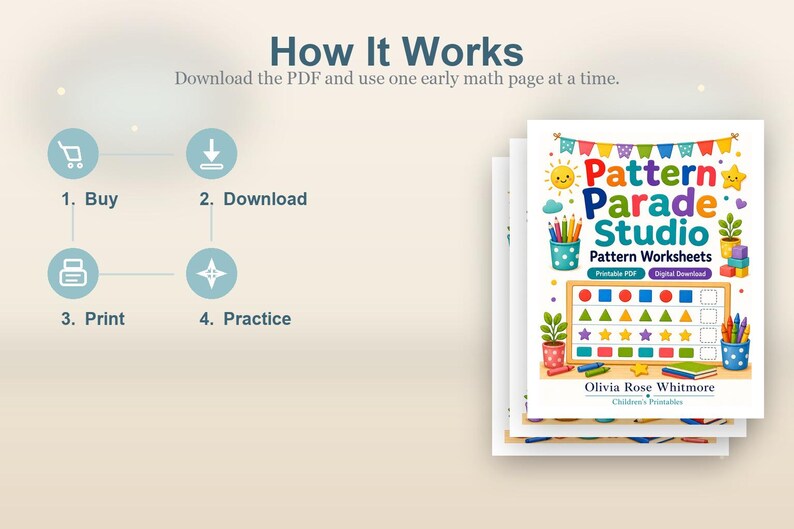 Pattern Parade Studio | Pattern Worksheets | Printable PDF | Digital Download image 8