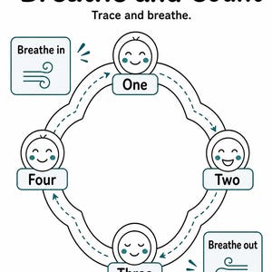 Gentle Calm Down Pages | Calm Down Worksheets | Printable PDF | Digital Download image 4