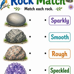 Rock Sorting Tray | Rocks and Minerals Worksheets | Printable PDF | Digital Download image 4