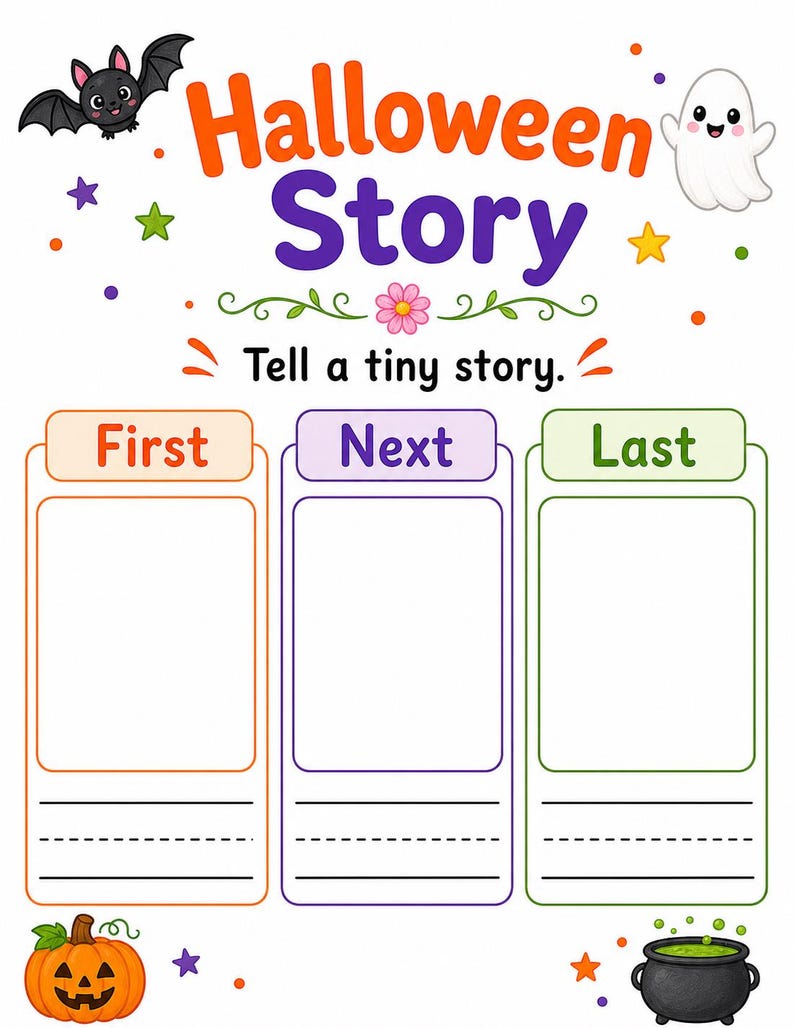 Pagine di attività per la Notte delle Zucche / Fogli di attività di Halloween / PDF stampabile / Download digitale immagine 7