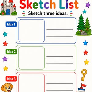 Little Story Builder Pages | Story Starters for Kids | Printable PDF | Digital Download image 6