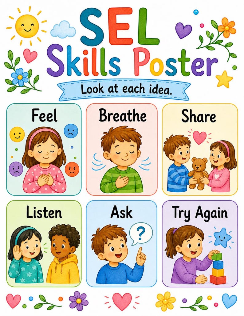 SEL Choice Pages | SEL Worksheets | Printable PDF | Digital Download image 3