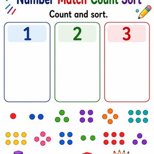 Number Quantity Mats | Number Matching Worksheets | Printable PDF | Digital Download image 6