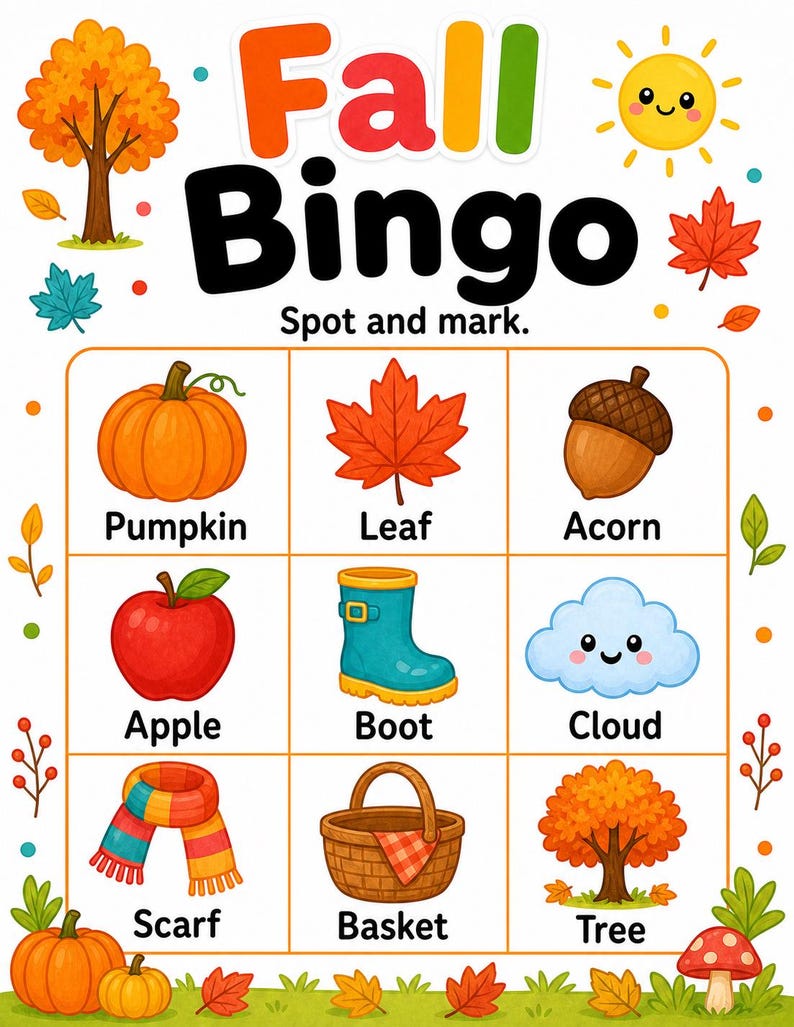 Autumn Leaf Activity Pages | Fall Activity Sheets | Printable PDF | Digital Download image 3