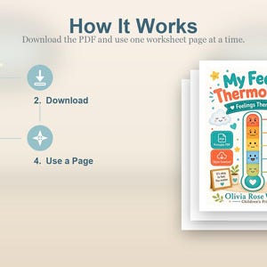 My Feeling Thermometer | Feelings Thermometer | Printable PDF | Digital Download image 8