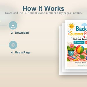 Backyard Summer Play Pages | Backyard Summer Activities | Printable PDF | Digital Download image 8