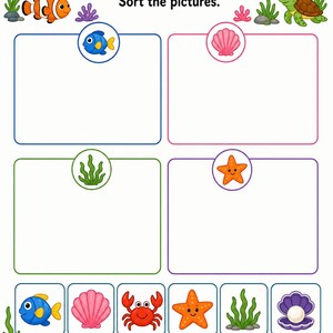 Ozean-Suche Puzzles | Ozean Aktivität Bogen | Druckbare PDF | Digitaler Download Bild 3