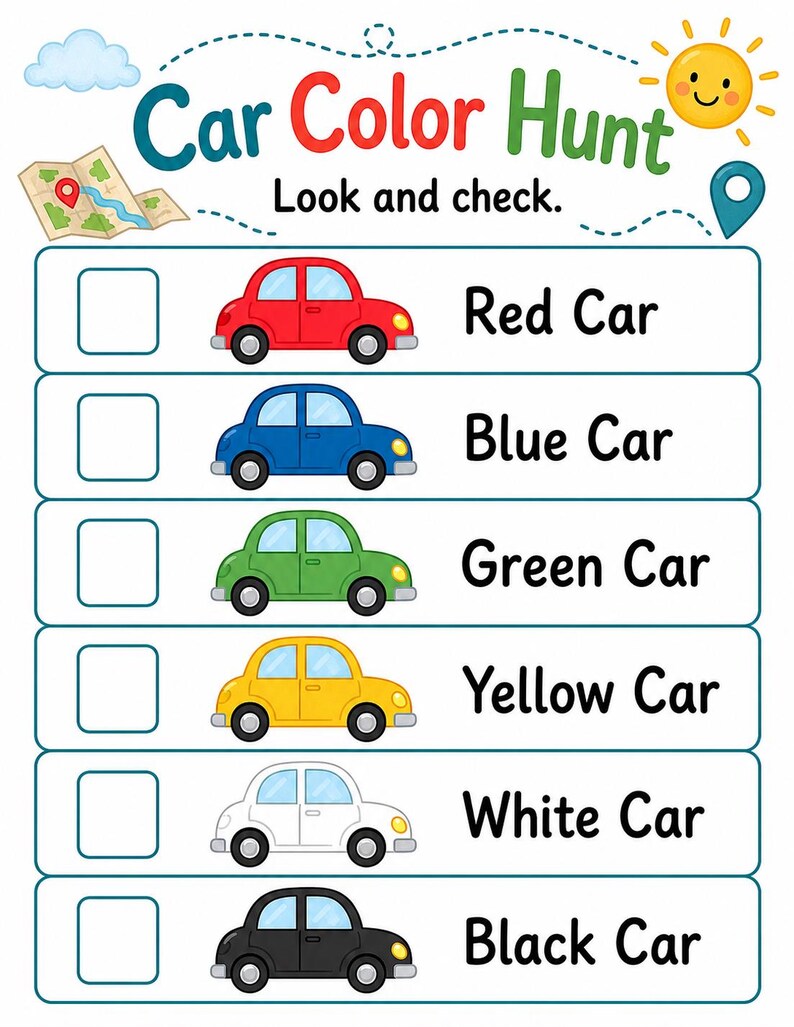 Backseat Bingo Quest | Road Trip Games for Kids | Printable PDF | Digital Download image 4