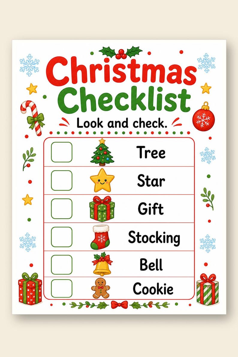 Cozy Christmas Activity Pages | Christmas Activity Sheets | Printable PDF | Digital Download image 9