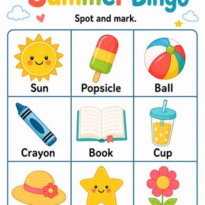 Summer Break Busy Pages | Summer Break Activities for Kids | Printable PDF | Digital Download image 3