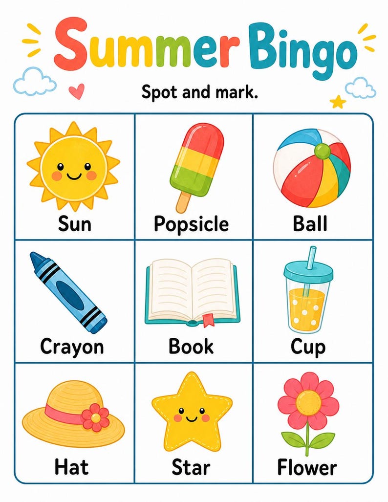 Summer Break Busy Pages | Summer Break Activities for Kids | Printable PDF | Digital Download image 3
