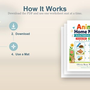 Animal Home Match | Animal Habitats Worksheets | Printable PDF | Digital Download image 8