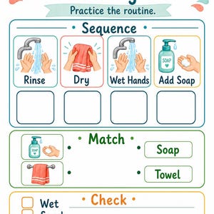 Lavado de manos para niños pequeños / Horario visual de lavado de manos / PDF imprimible / Descarga digital imagen 7
