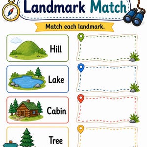 Map Adventure Skills | Map Skills Worksheets | Printable PDF | Digital Download image 5